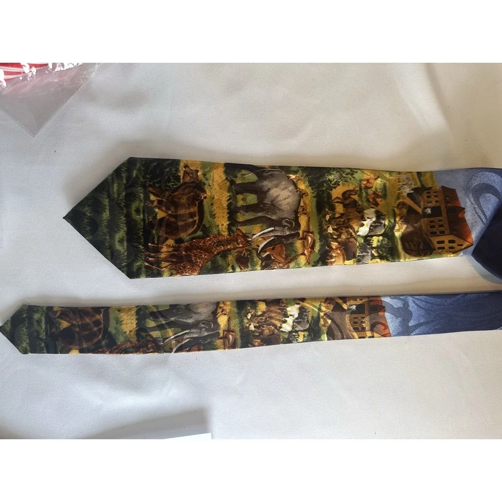 Steve‎ Harris Noah's Ark Religious Christian Novelty Necktie